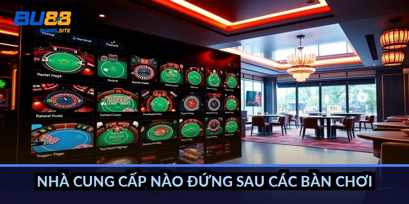 Nhà cung cấp nào đứng sau các bàn chơi?