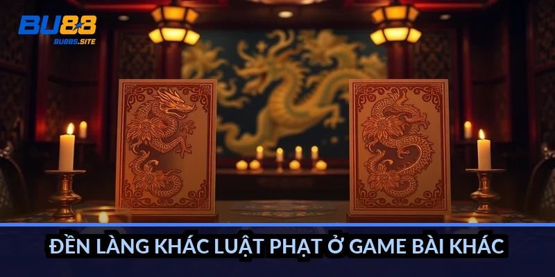 Đền làng khác luật phạt ở game bài khác thế nào?